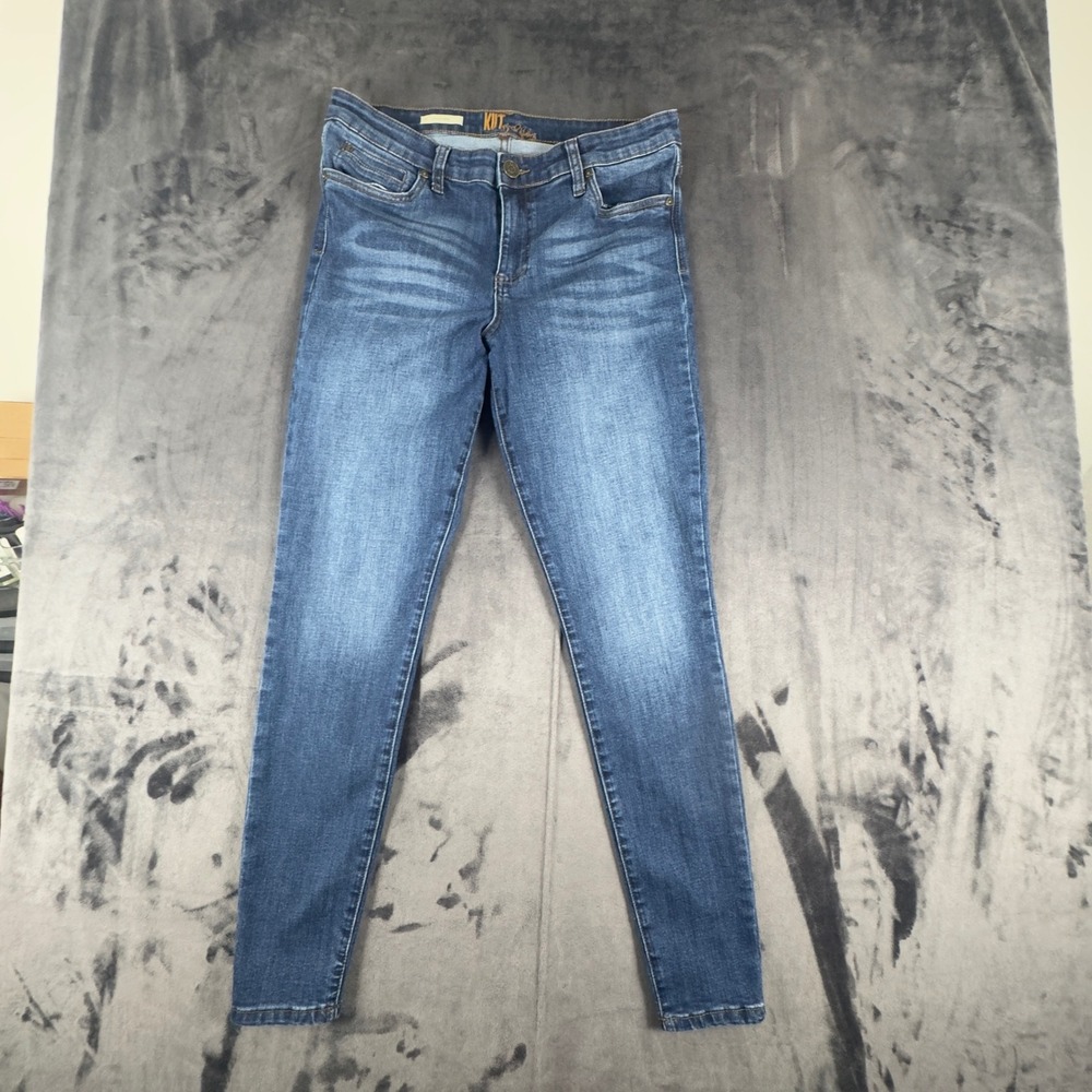 KUT from the Kloth Jeans Womens 14 Blue Viv Toothpick Skinny Stretch Denim